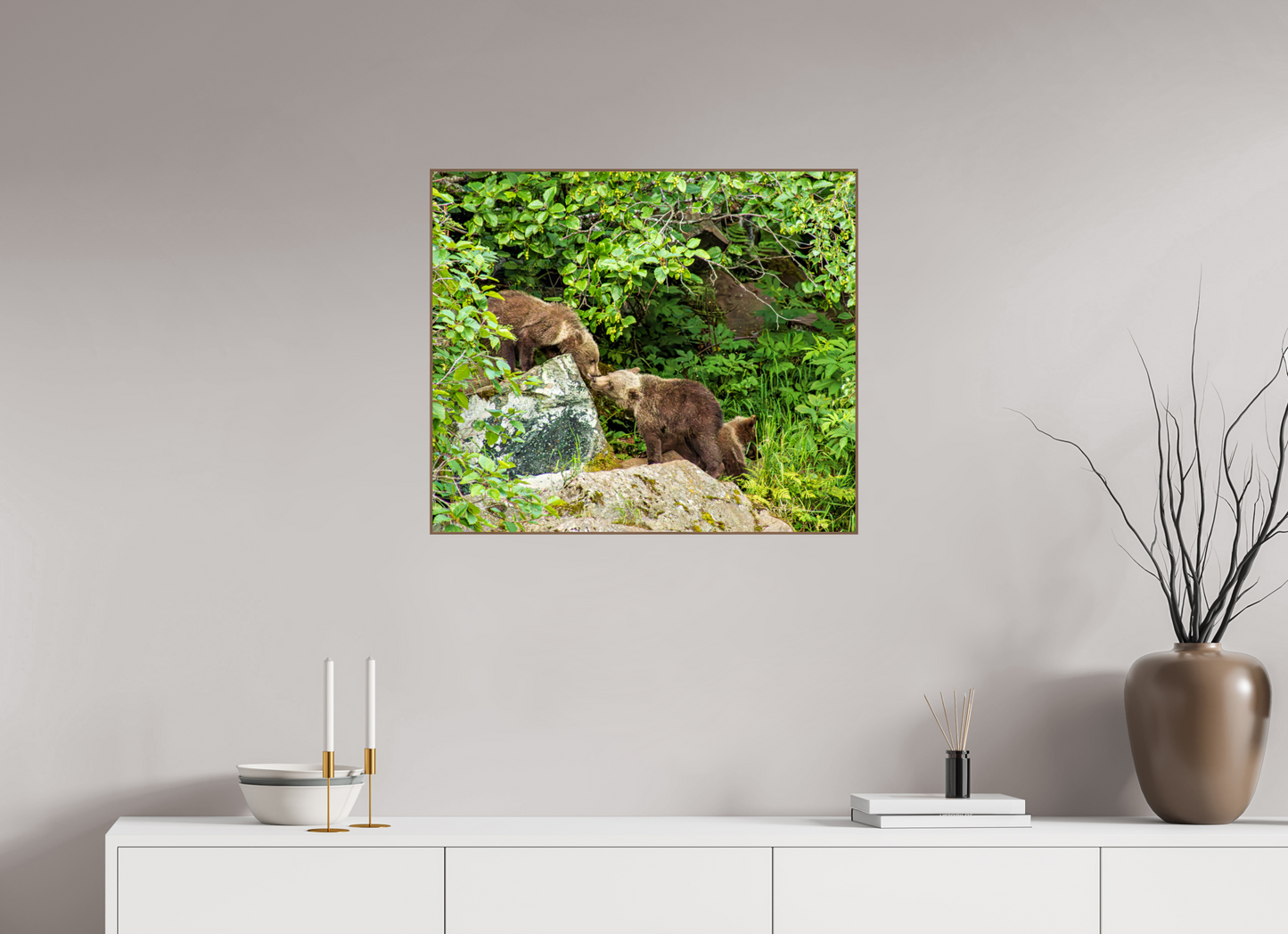 'Kissing" Bear Cubs