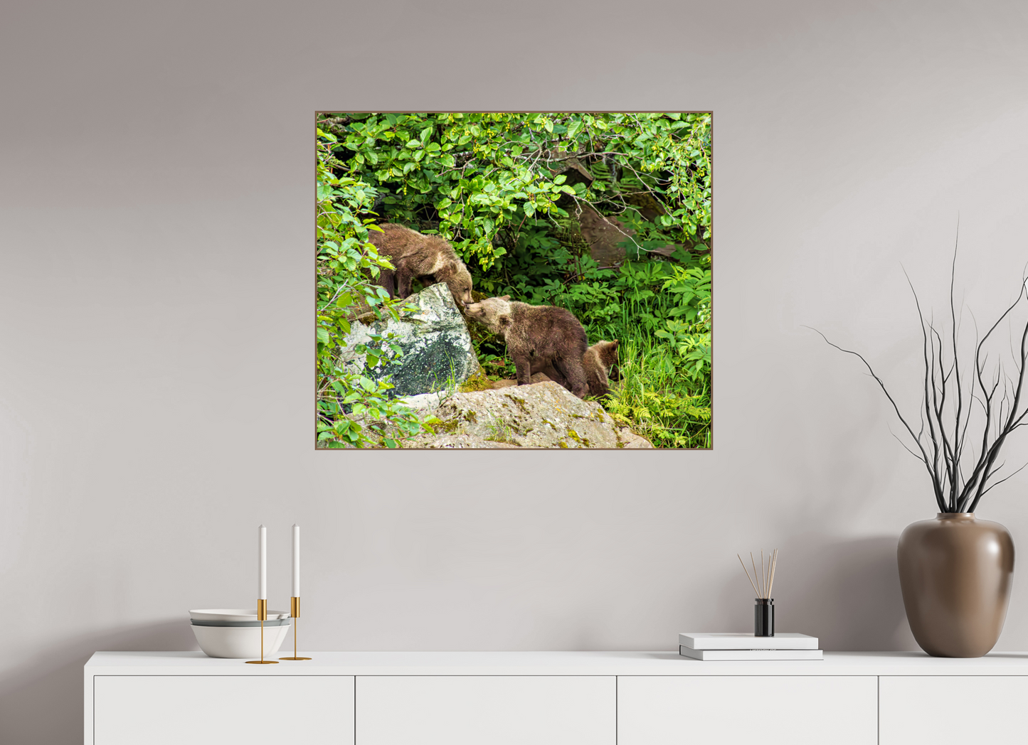 'Kissing" Bear Cubs