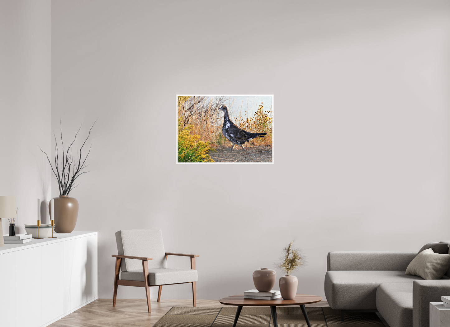 Grounded Grace – Fine Art Print of a Wild Grouse