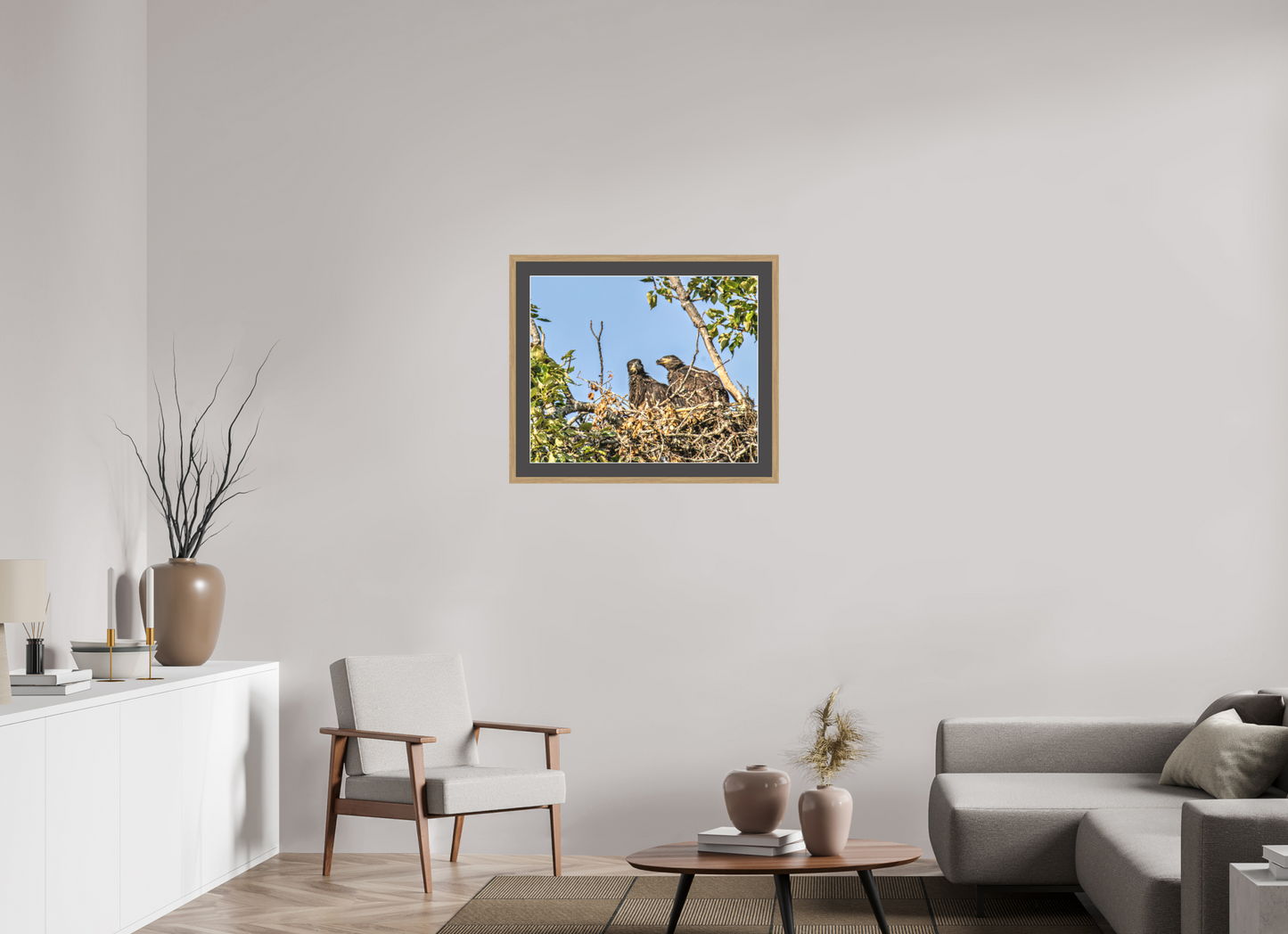 Nestmates – Young Eagles in a Woodland Home – Nature Photography Print