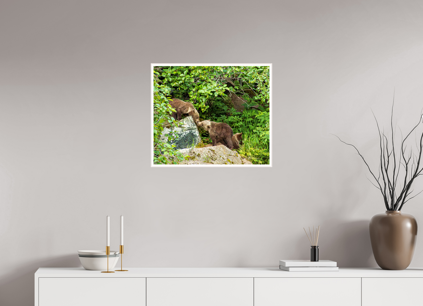 'Kissing" Bear Cubs
