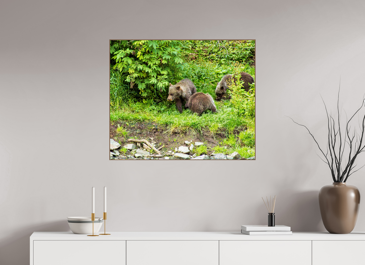 Brown Bear Triplets