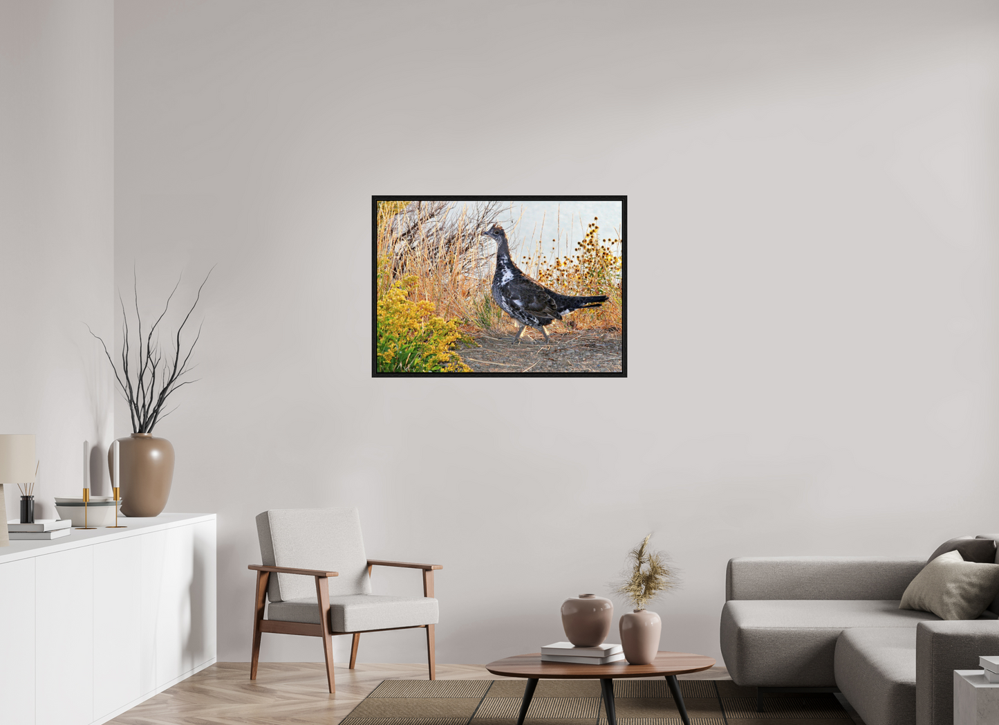 Grounded Grace – Fine Art Print of a Wild Grouse