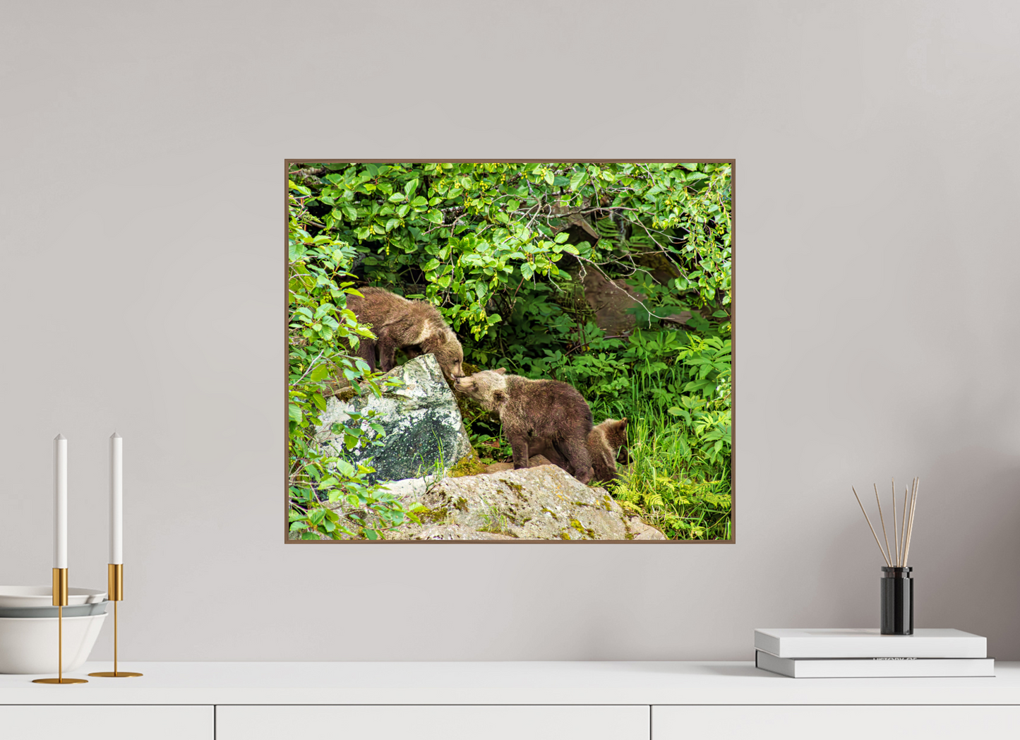 'Kissing" Bear Cubs