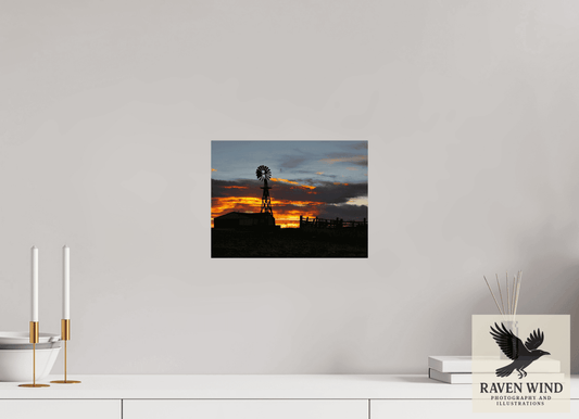 Raven Wind Photography & Illustrations-Sunset Sentinel Fine Art Nature Print -