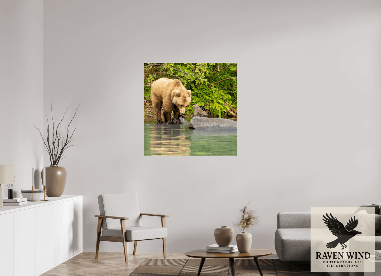 40 x 40″, Photo Print Under Acrylic Glass - ready to hang That's a miss! Nature Photography Print