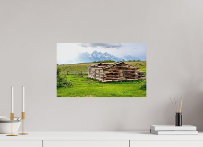 19.8 x 12″, Photo Print On Fuji Crystal DP II - unframed The Cabin - Echoes of Jackson Hole Wyoming Nature Photography Print