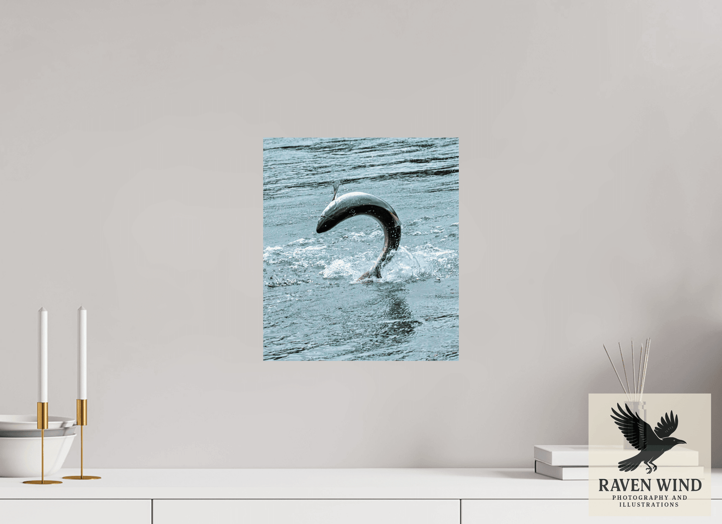 12 x 13.7″, ChromaLuxe HD Metal Print - ready to hang Hooked on the Wild Nature Photography Print