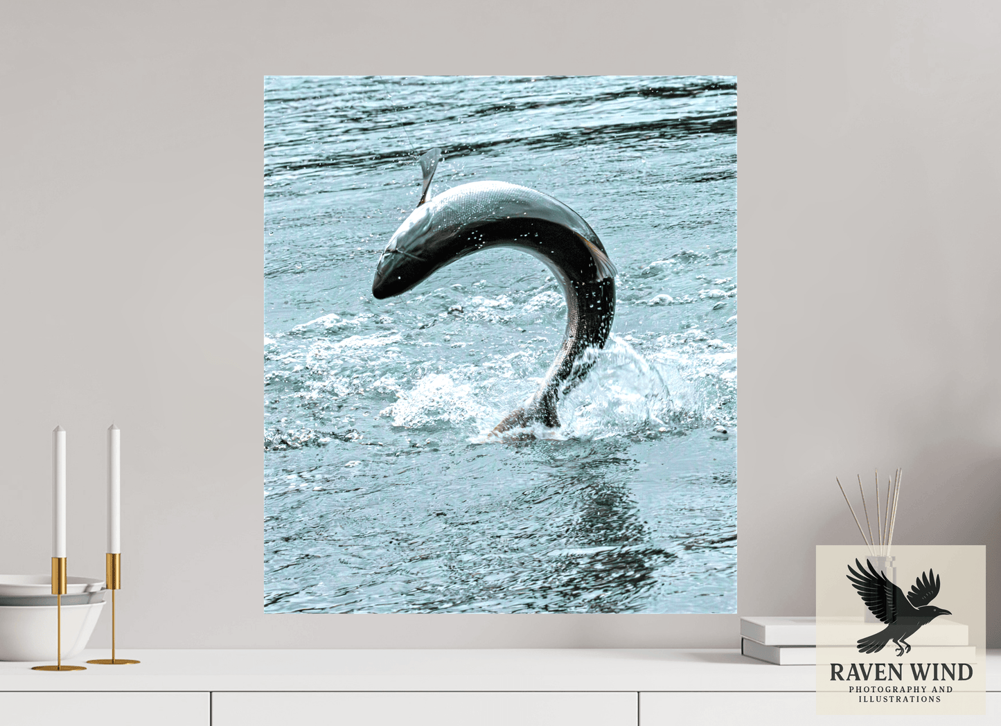 20 x 22.8″, Print on Canvas - ready to hang or set on a shelf Hooked on the Wild Nature Photography Print