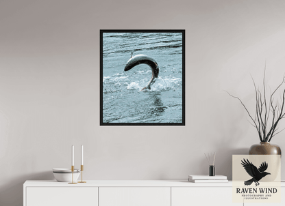 24 x 27.4″, Floater Frame - black oak frame - ready to hang Hooked on the Wild Nature Photography Print