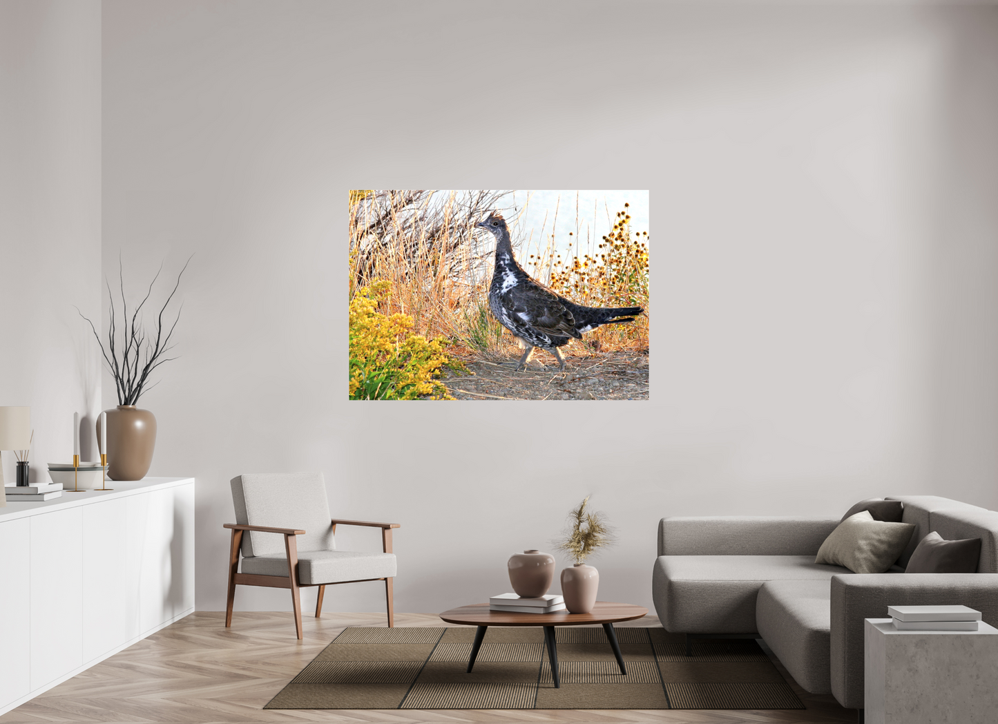 Grounded Grace – Fine Art Print of a Wild Grouse