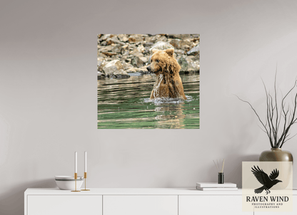 30 x 28″, Fine Art Print on Photo Rag Baryta - unframed (email for frame options) Missed the Catch - but not the moment! Nature Photography Print