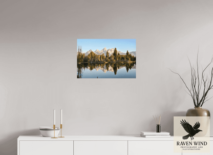 24 x 16″, Fine Art Print on Pearl Texture - unframed (email for frame options) Where the Tetons Wait Nature Photography Print