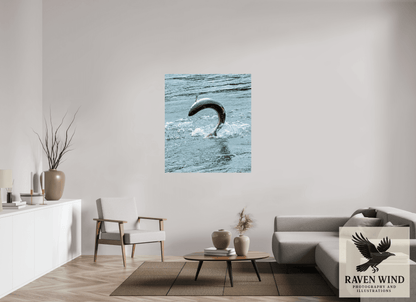 43 x 49″, ChromaLuxe HD Metal Print - ready to hang Hooked on the Wild Nature Photography Print