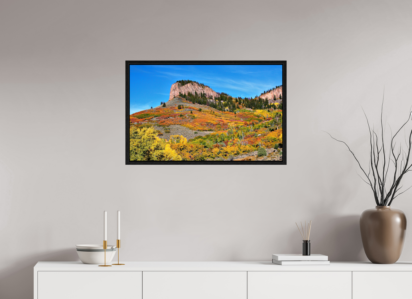 Blue Mesa Point – Autumn’s Boldest Brushstroke Nature Photography Print