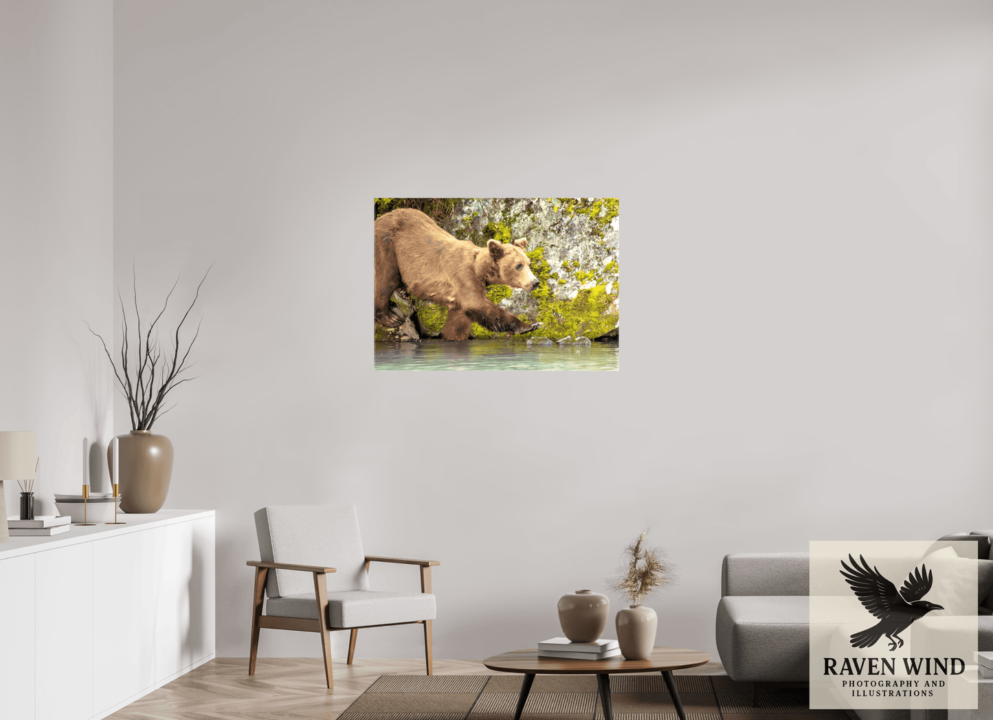 39.8 x 28″, Print on Canvas - ready to hang or set on a shelf Momma on a Mission Nature Photography Print