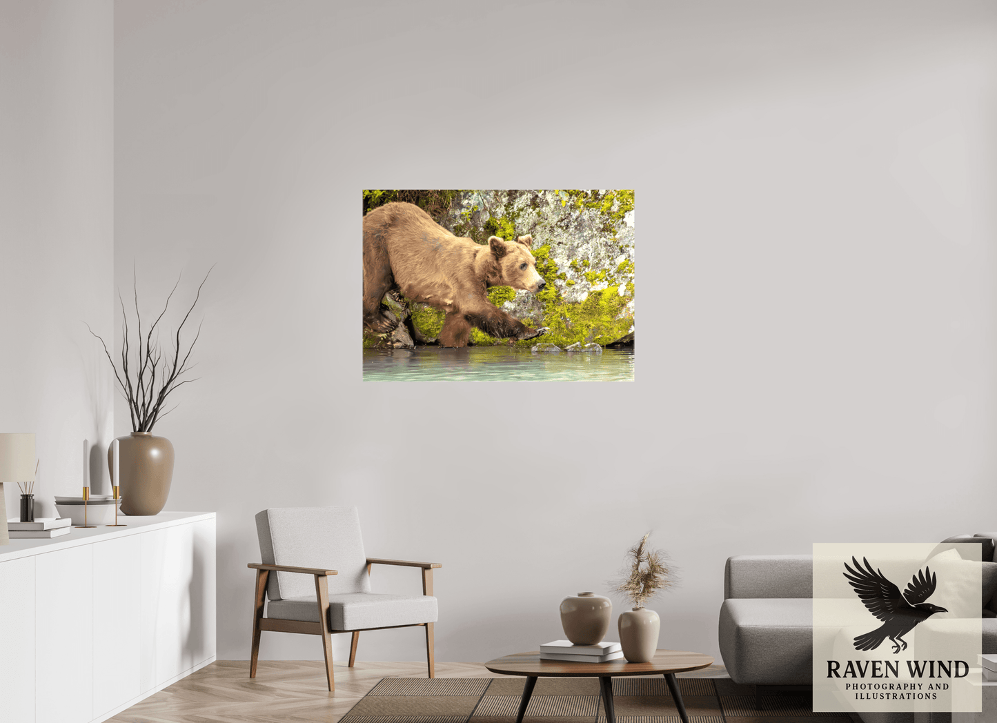 44 x 31″, Print on Canvas - ready to hang or set on a shelf Momma on a Mission Nature Photography Print