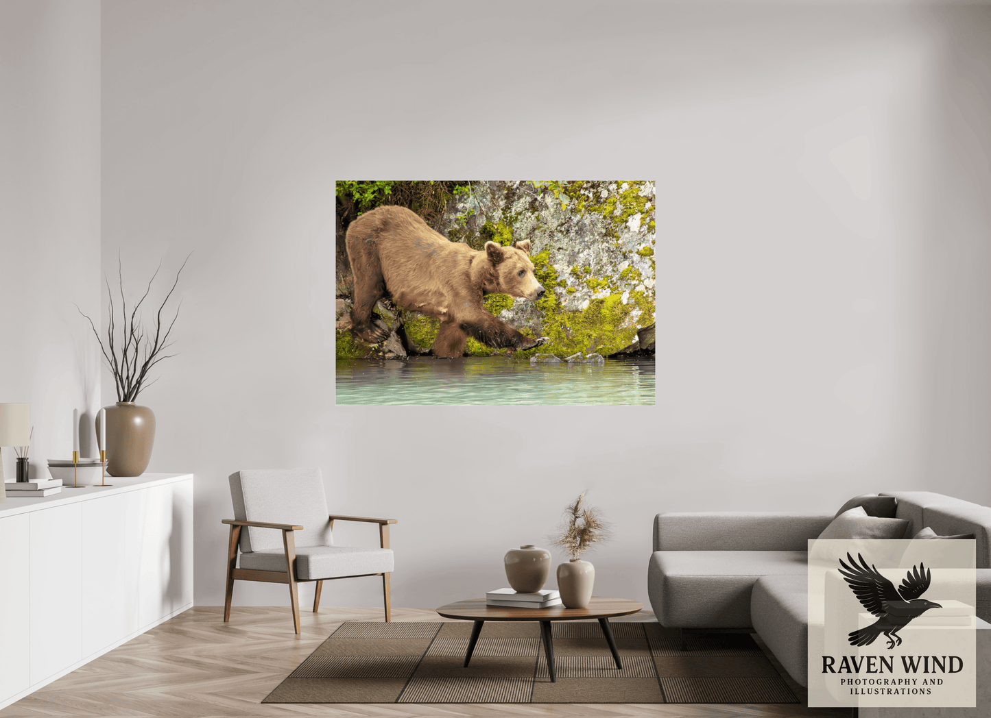 66.7 x 47″, Photo Print Under Acrylic Glass - ready to hang Momma on a Mission Nature Photography Print