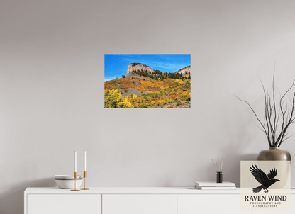 25.5 x 16″, Photo Print On Fuji Crystal DP II - unframed Blue Mesa Point - Autumn's Bold Brushstroke Nature Photography Print