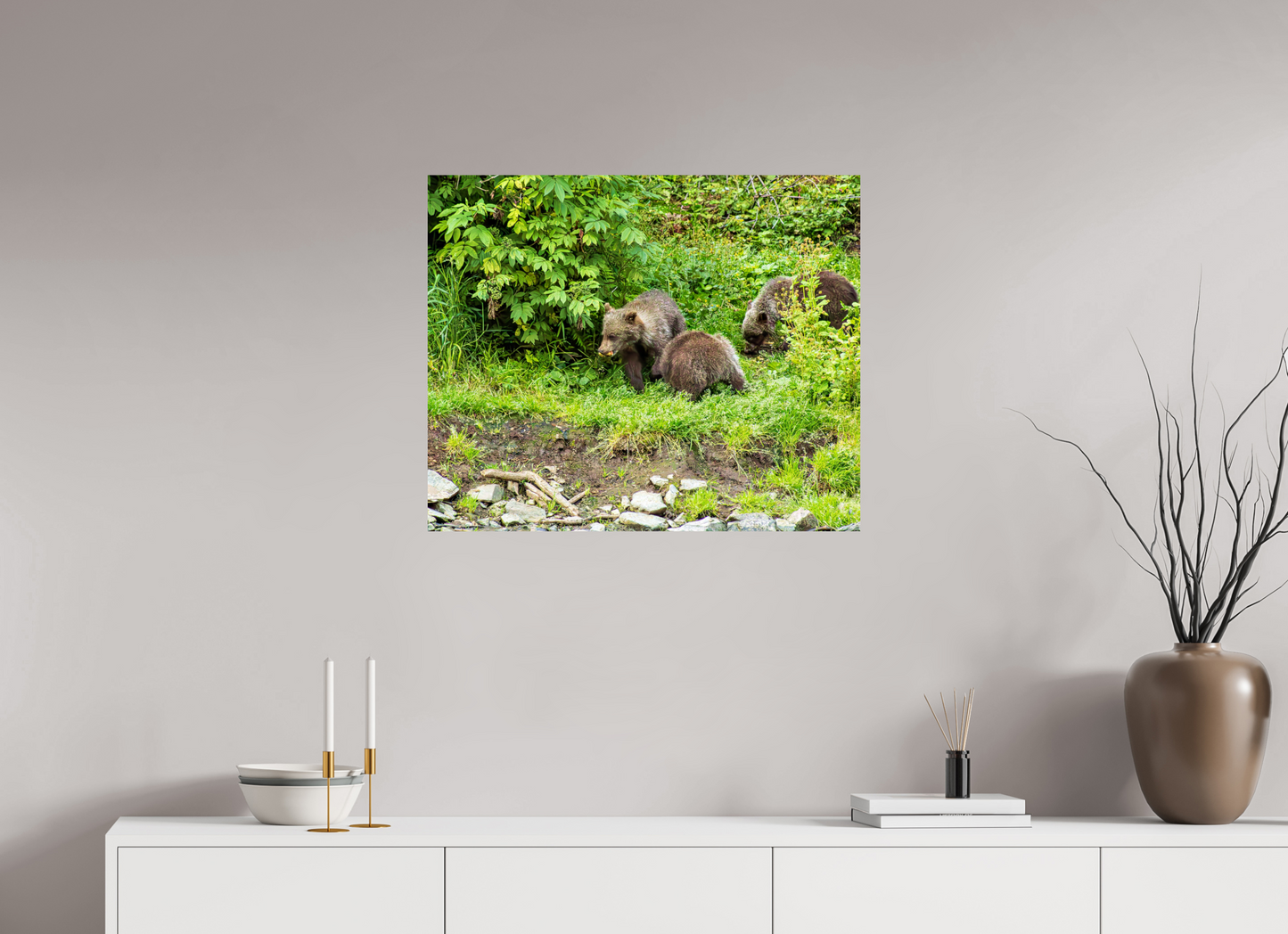 Brown Bear Triplets