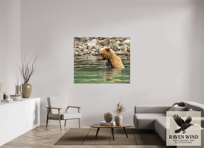 57.1 x 47″, ChromaLuxe HD Metal Print - ready to hang Eye on the Prize Nature Photography Print