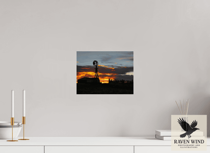 12 x 9″, Photo Print Under Acrylic Glass - ready to hang Sunset Sentinel Nature Photography Print