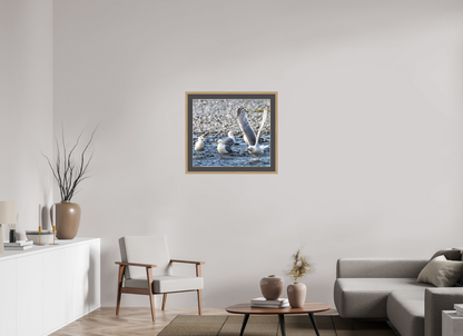 Wings in Motion – Seagulls on the Kasilof River, Alaska Nature Photography Print