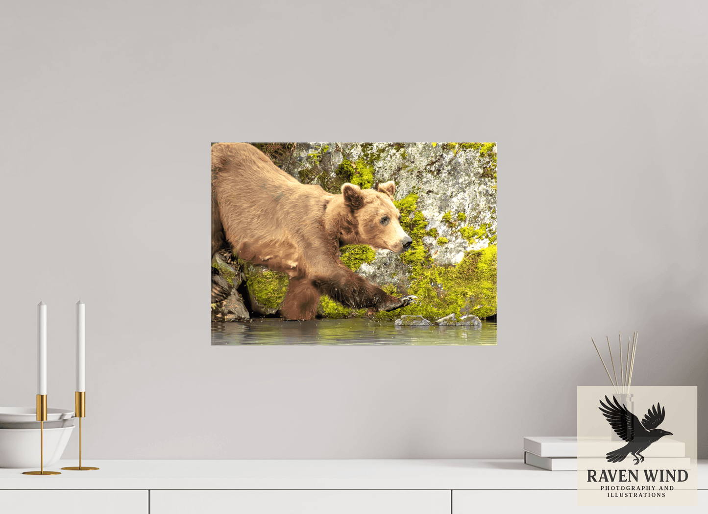 17 x 12″, Print on Canvas - ready to hang or set on a shelf Momma on a Mission Nature Photography Print