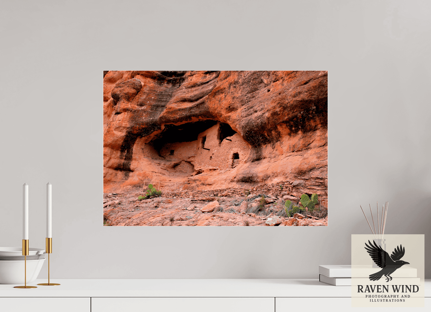 23 x 16″, Photo Print Under Acrylic Glass - ready to hang Gila Ruins - A Glimpse into Ancient Ingenuity Nature Photography Print
