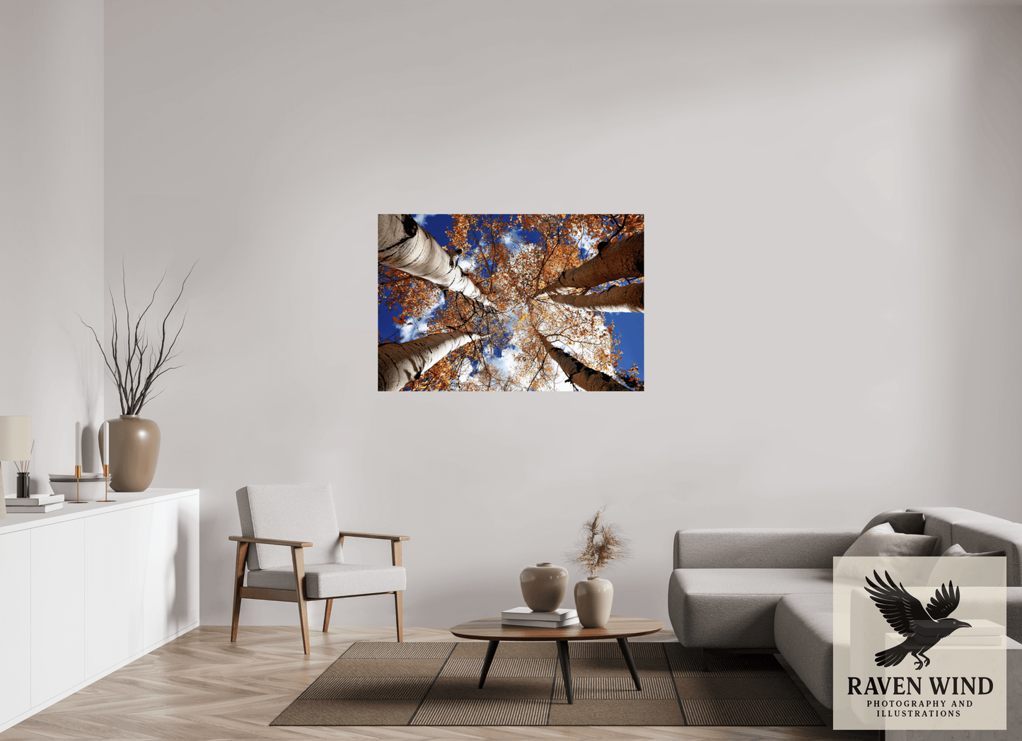 54 x 36″, Photo Print On Fuji Crystal DP II - unframed Reaching for the Sky - Aspens in the Fall Nature Photography Print