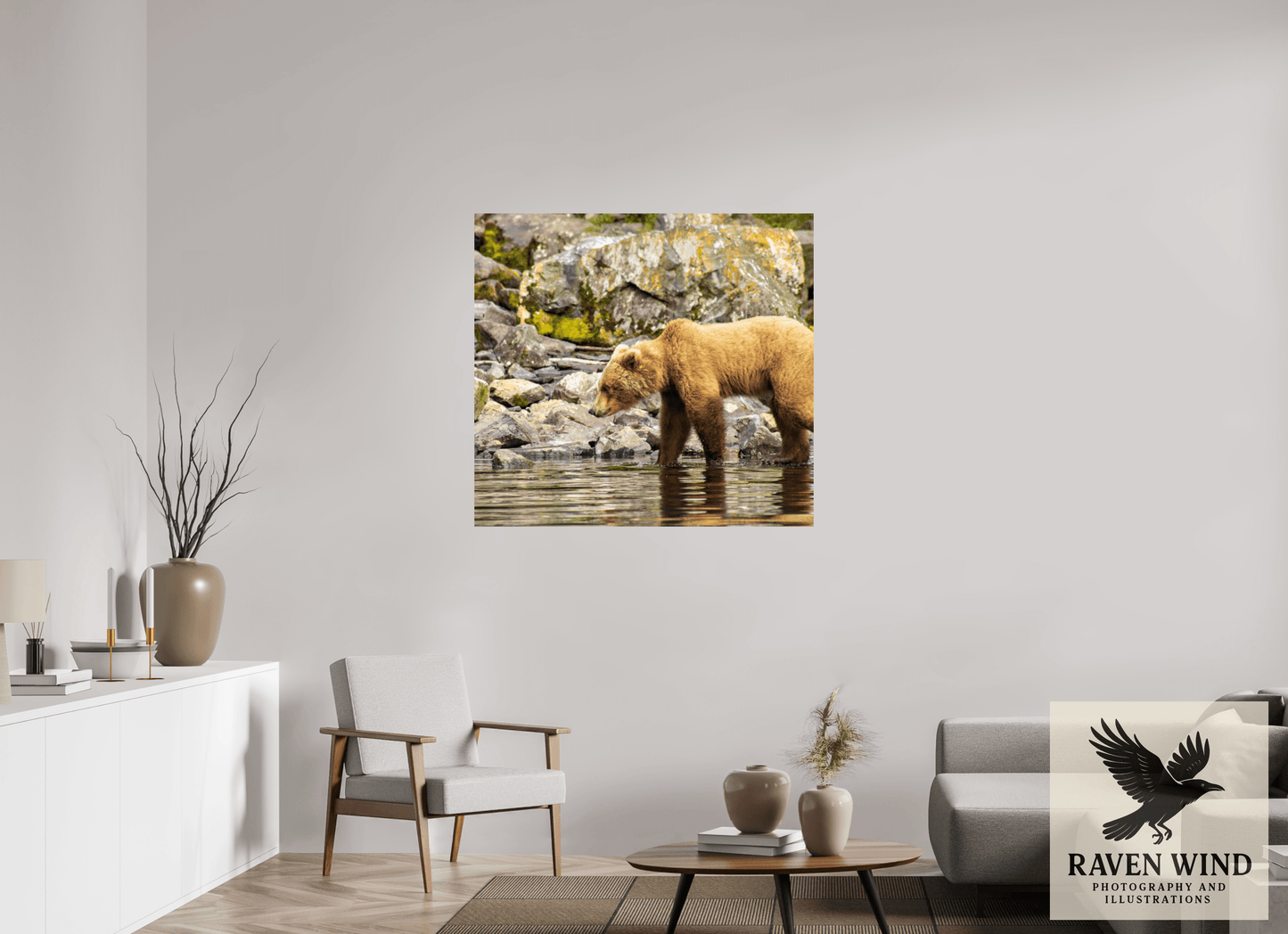 43.3 x 40″, Fine Art Print on Photo Rag Baryta - unframed (email for frame options) Looking for Dinner Nature Photography Print