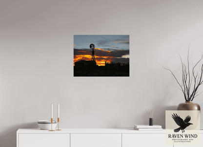 24 x 18″, Fine Art Print on Photo Rag Baryta - unframed (email for frame options) Sunset Sentinel Nature Photography Print