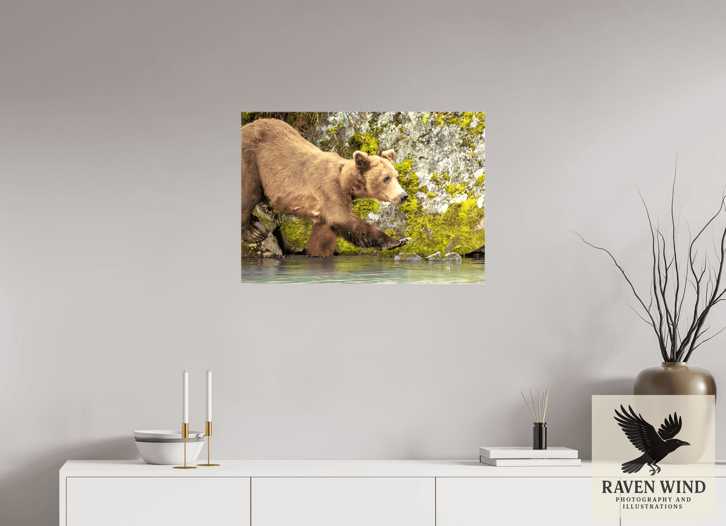 28.4 x 20″, Print on Canvas - ready to hang or set on a shelf Momma on a Mission Nature Photography Print