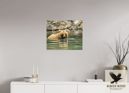 24.2 x 20″, ChromaLuxe HD Metal Print - ready to hang Fishing the Deep End Nature Photography Print