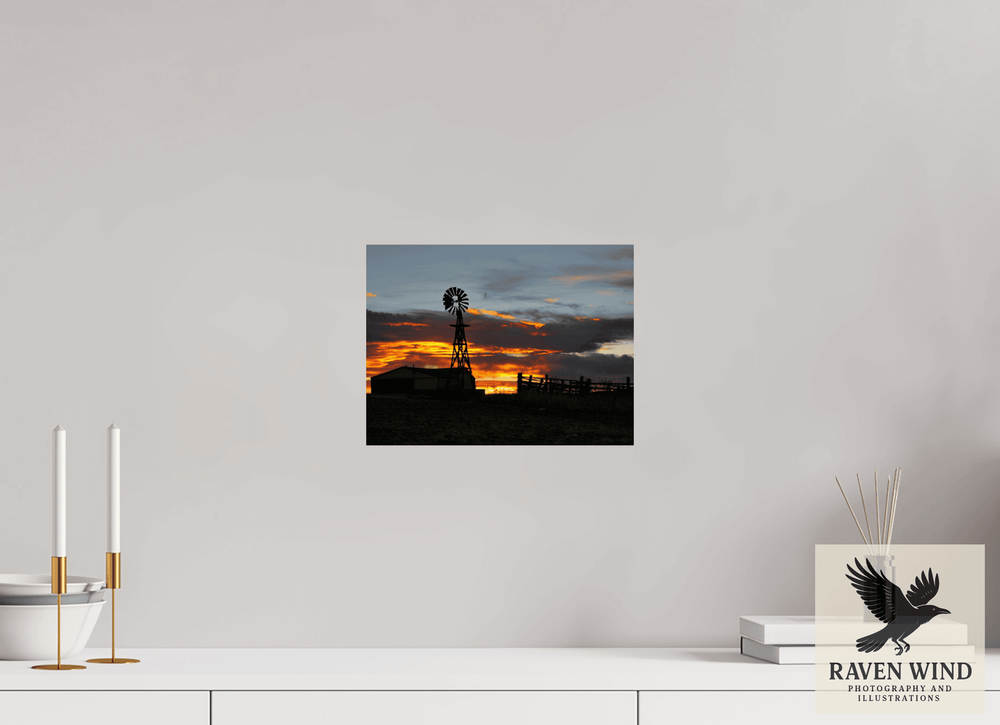 12 x 9″, Fine Art Print on Photo Rag Baryta - unframed (email for frame options) Sunset Sentinel Nature Photography Print