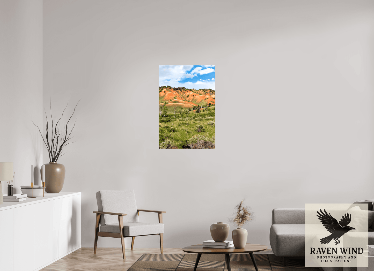 24 x 36″, Print on Canvas - ready to hang or set on a shelf Salmon Hills Nature Photography Print