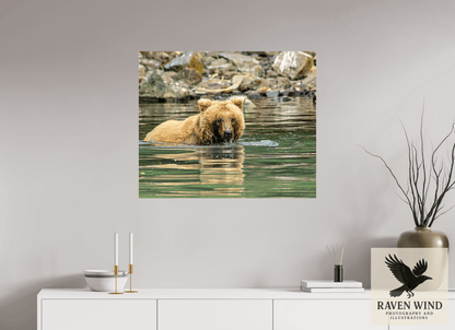 33.8 x 28″, Fine Art Print on Pearl Texture - unframed (email for frame options) Fishing the Deep End Nature Photography Print