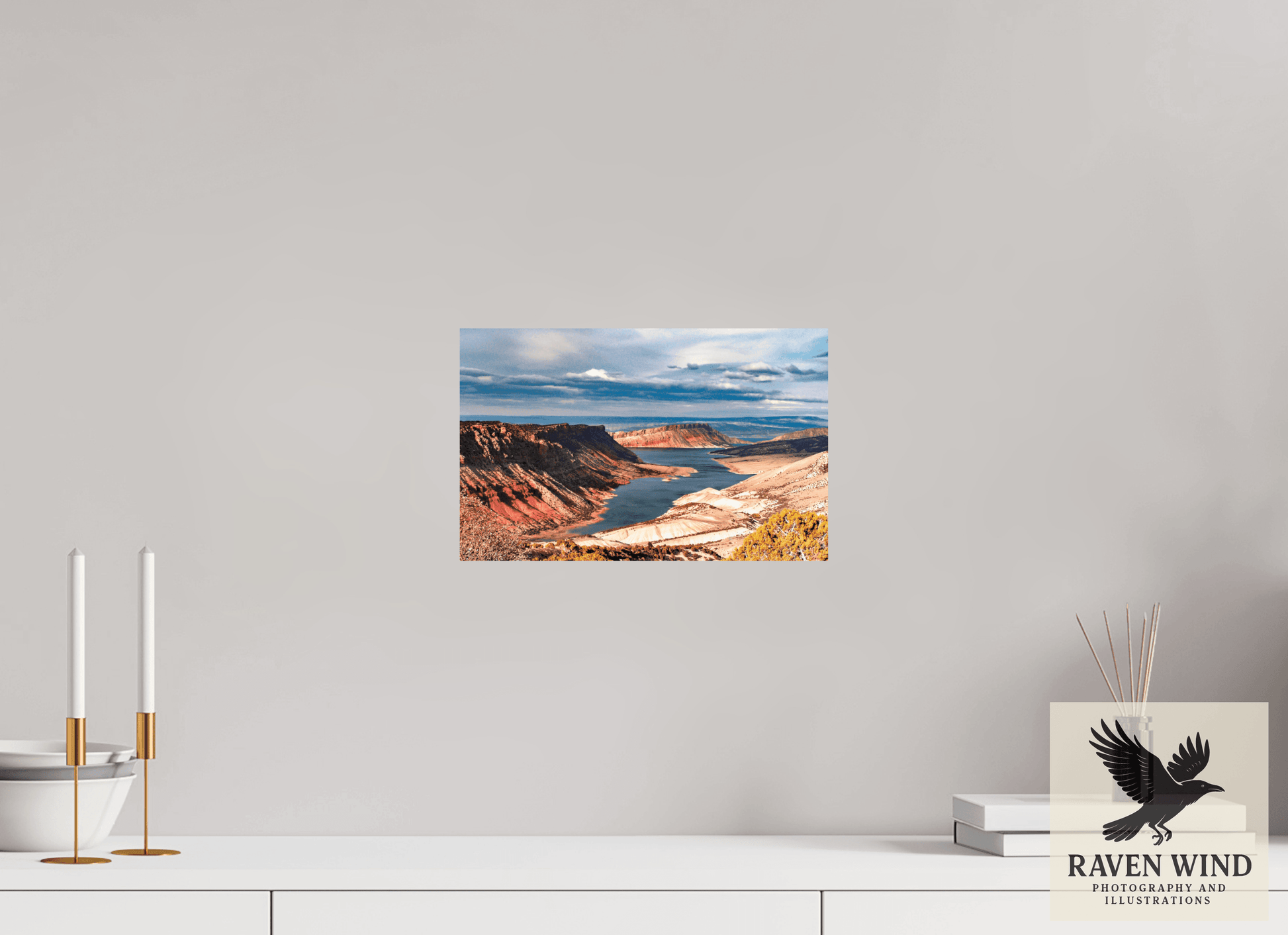 12.7 x 8″, ChromaLuxe HD Metal Print- ready to hang Flaming Gorge Nature Photography Print