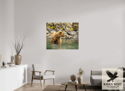 42.2 x 35″, ChromaLuxe HD Metal Print - ready to hang Watchful Momma Nature Photography Print