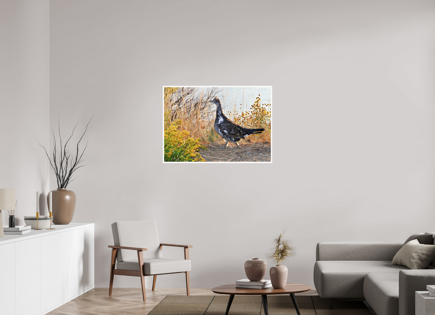 Grounded Grace – Fine Art Print of a Wild Grouse