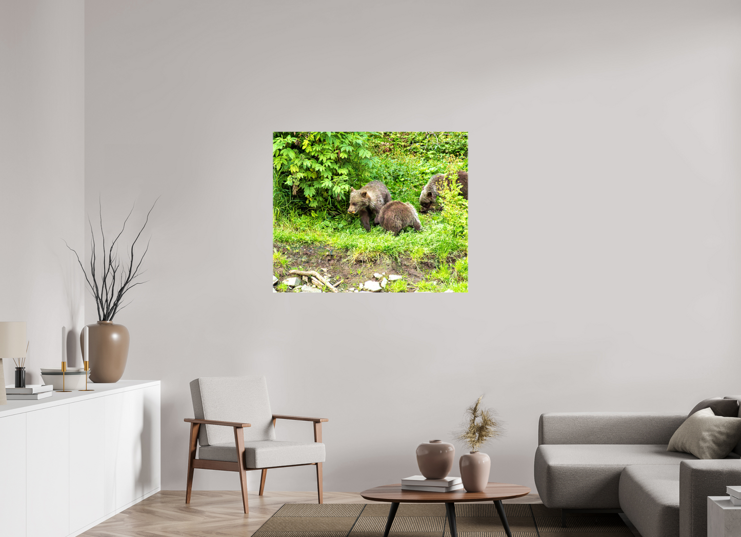 Brown Bear Triplets