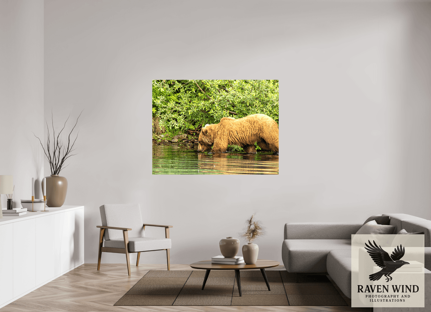 60 x 45″, Print on Canvas - ready to hang or set on a shelf Fishing Takes Patience Nature Photography Print