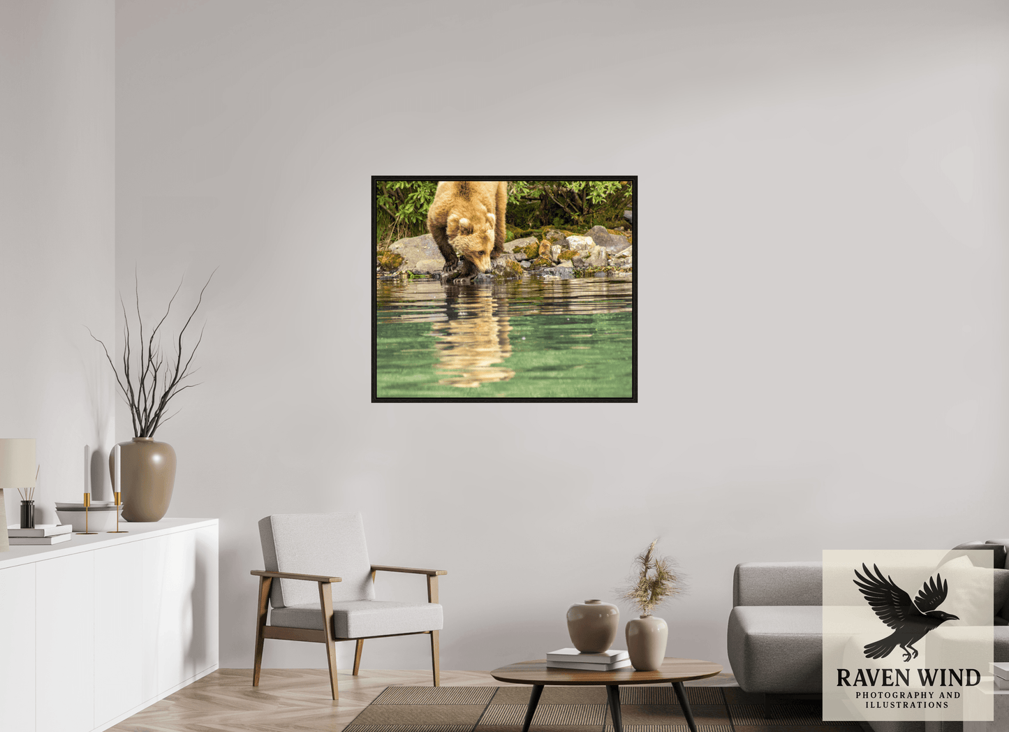 41.3 x 35″, Floater Frame - black oak frame - ready to hang A Closer Look Nature Photography Print