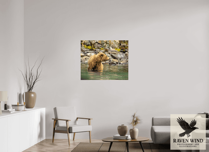 37.4 x 31″, ChromaLuxe HD Metal Print - ready to hang Watchful Momma Nature Photography Print