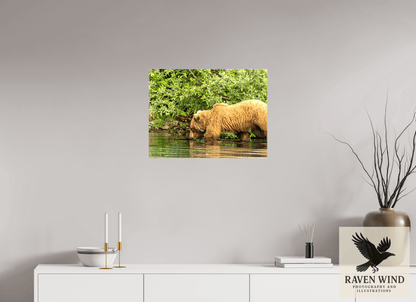 24 x 18″, Print on Canvas - ready to hang or set on a shelf Fishing Takes Patience Nature Photography Print