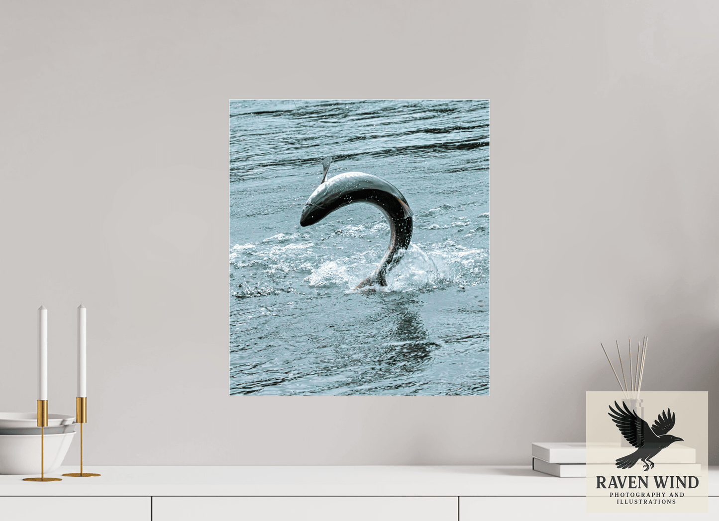 16 x 18.2″, Photo Print Under Acrylic Glass - ready to hang Hooked on the Wild Nature Photography Print