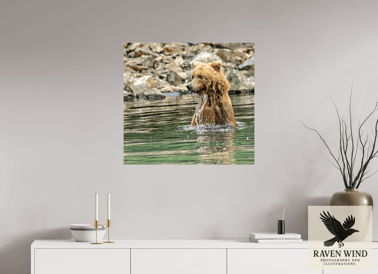 30 x 28″, Photo Print Under Acrylic Glass - ready to hang Missed the Catch - but not the moment! Nature Photography Print