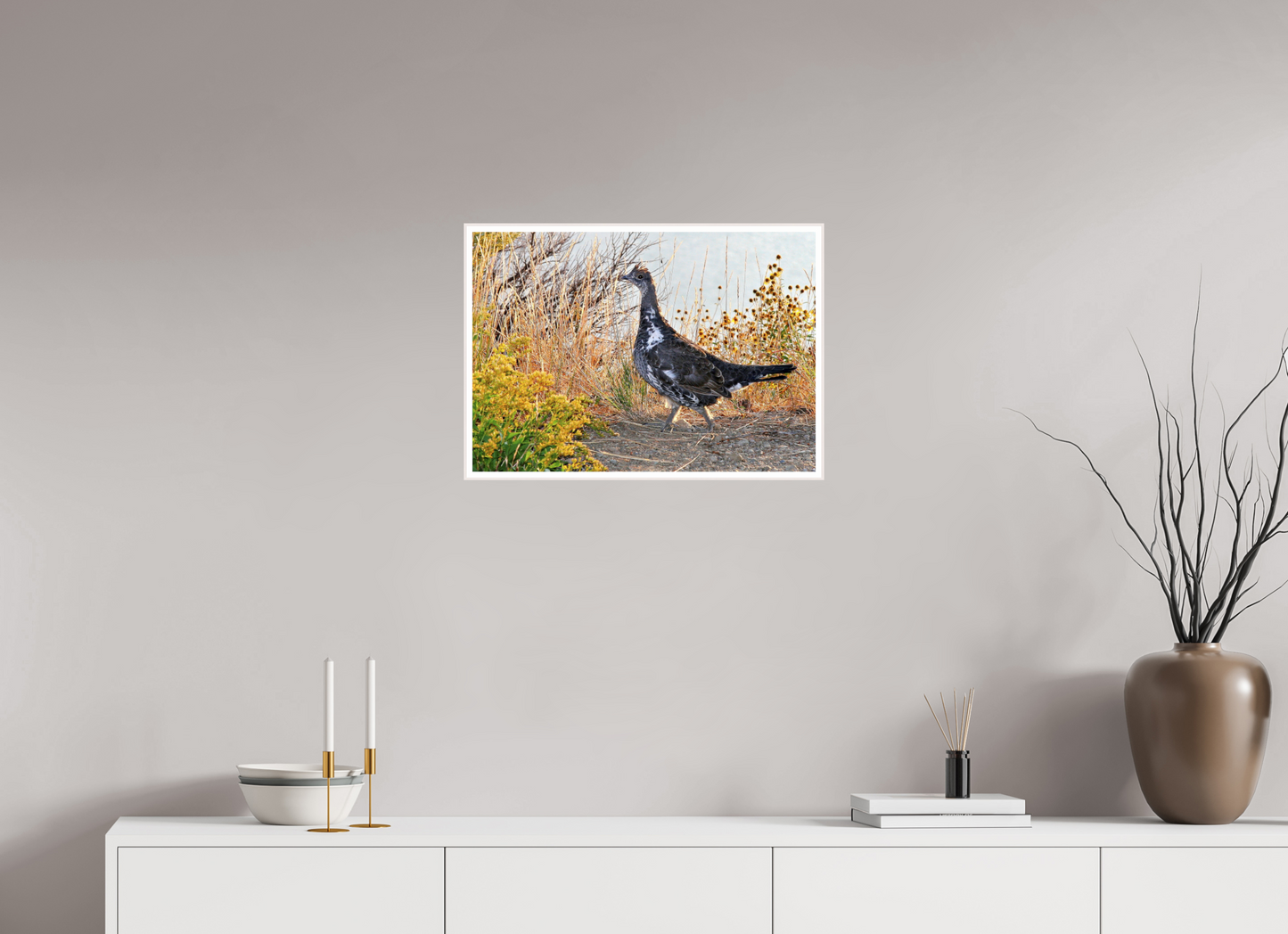 Grounded Grace – Fine Art Print of a Wild Grouse