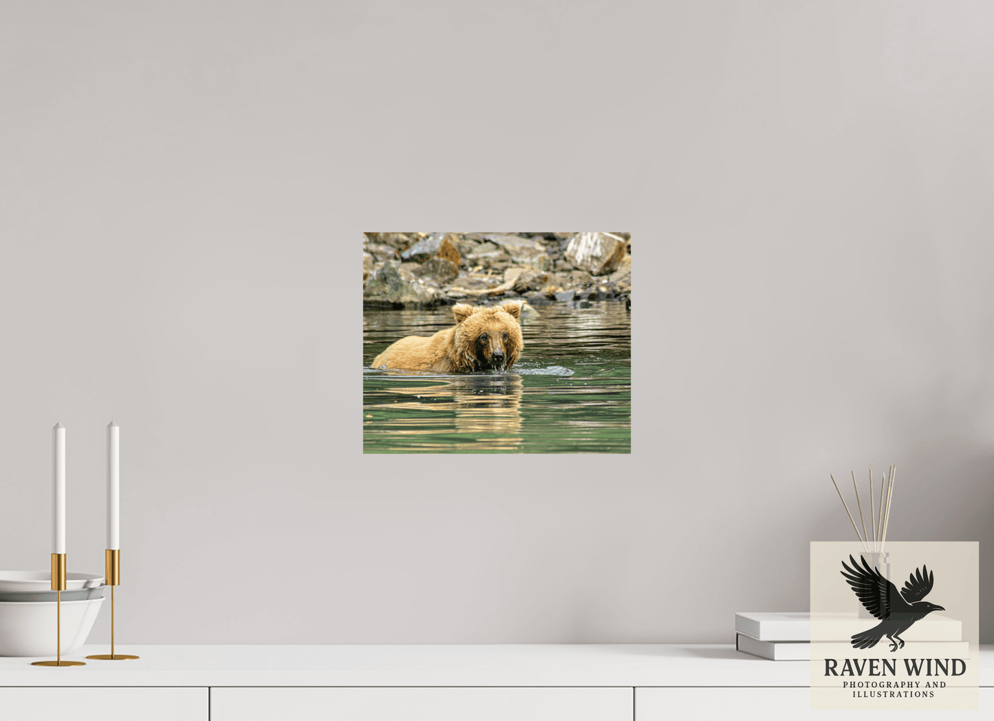 12.1 x 10″, Fine Art Print on Photo Rag Baryta - unframed (email for frame options) Fishing the Deep End Nature Photography Print