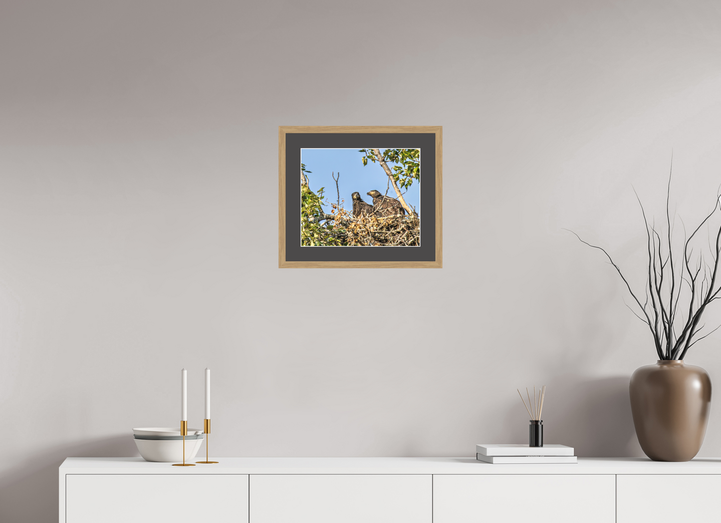 Nestmates – Young Eagles in a Woodland Home – Nature Photography Print